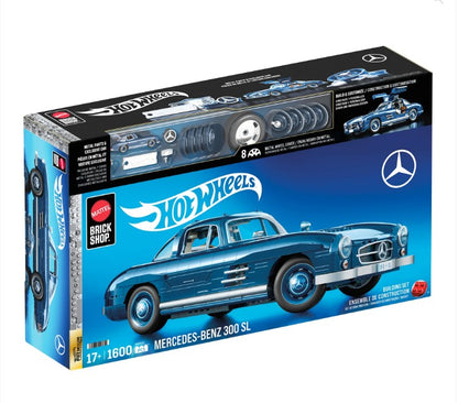 Mattel - Hot Wheels Premium  Series - Mercedes-Benz 300 SL Building Set - 1600 Pieces