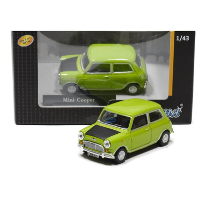 Cararama - Mini Cooper 'Mr Bean' (Lime/Black) - 1:43 Scale