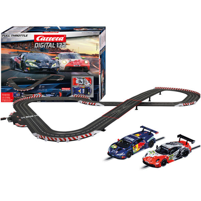 Carrera - Digital 132 - Full Throttle GT3 Slot Car Set - 8.0m