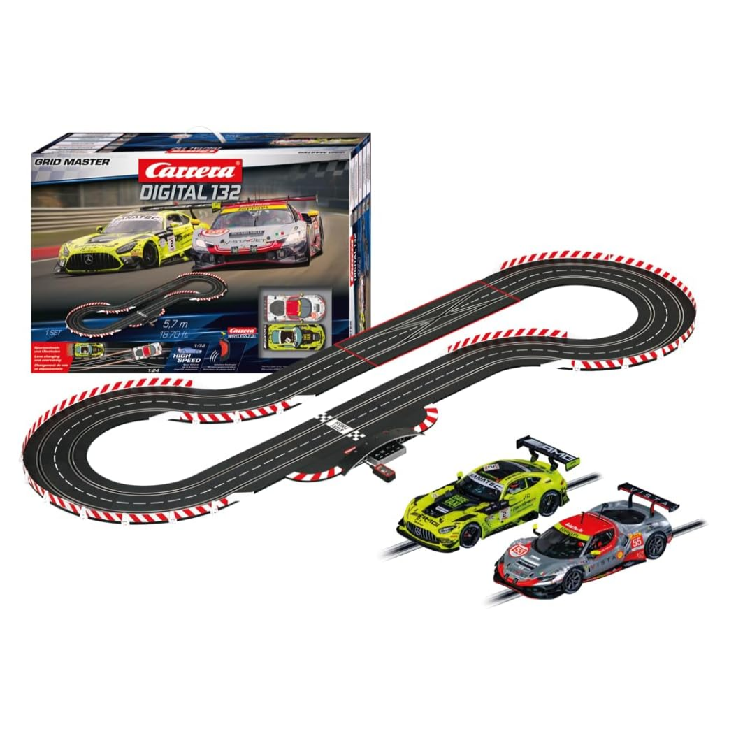 Carrera - Digital 132 - Grid Masters GTS Slot Car Set - 5.7m