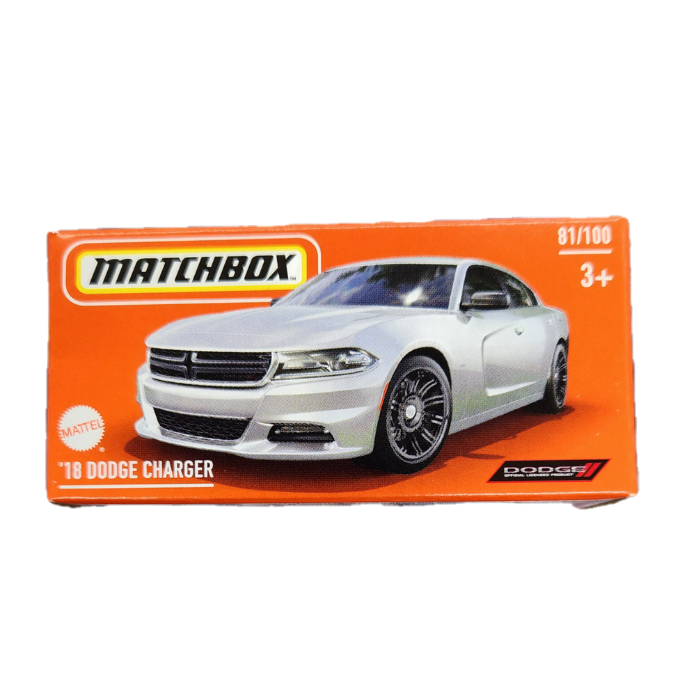 Matchbox - 2024 Power Grabs - '18 Dodge Charger (White) - 81/100