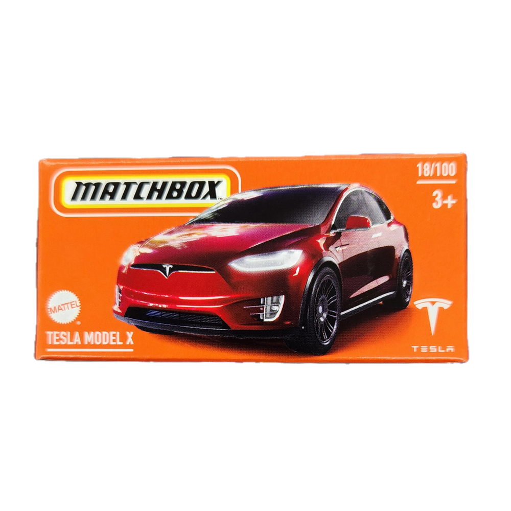 Matchbox - 2024 Power Grabs - Tesla Model X (Maroon) - 18/100