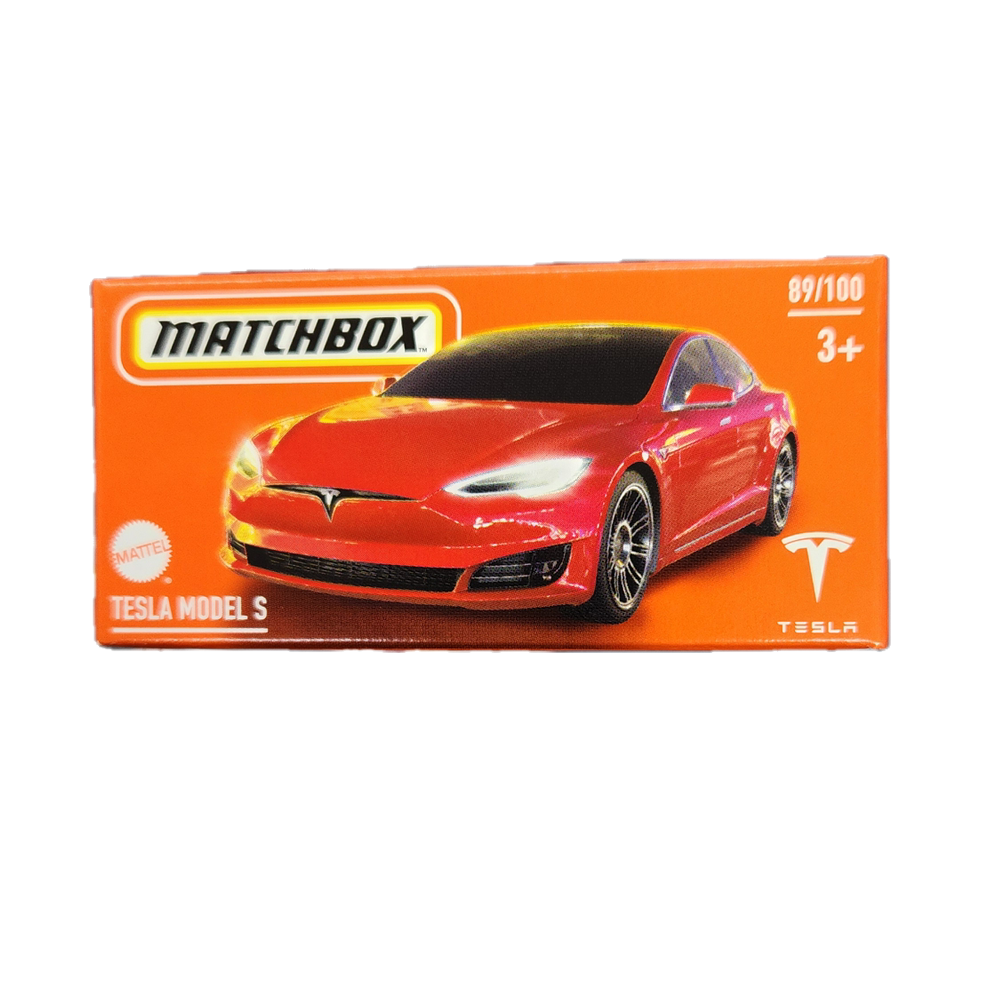 Matchbox - 2024 Power Grabs - Tesla Model S (Red) - 89/100