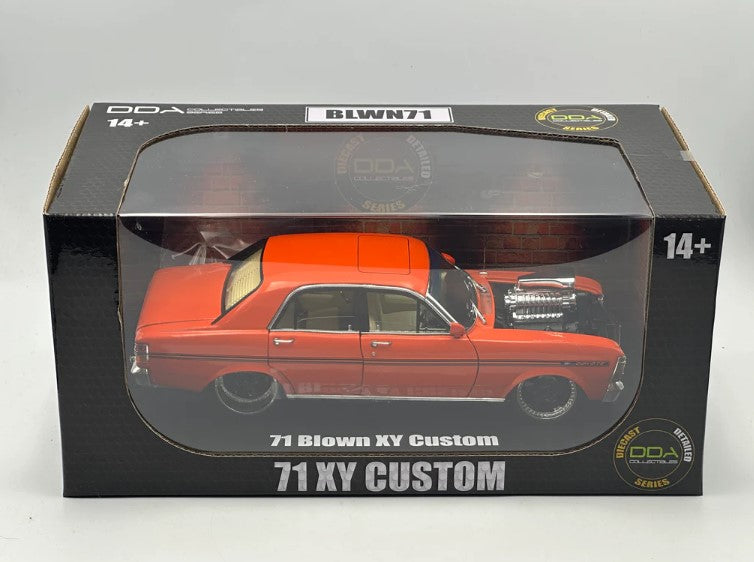 DDA - Ford XY Falcon GTHO Slammed and Supercharged (Orange) - 1:24 Scale