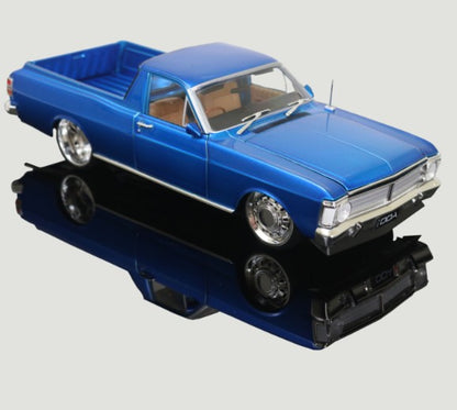 DDA - Ford XY Falcon Ute Custom Supercharged 'BARRA' Engine (Blue) - 1:24 Scale