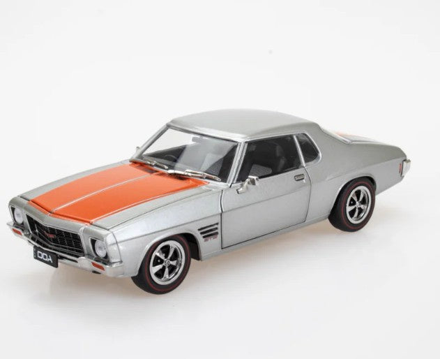 DDA - Holden HQ 2 Door (Silver with Orange Stripe) - 1:24 Scale