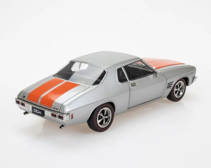 DDA - Holden HQ 2 Door (Silver with Orange Stripe) - 1:24 Scale