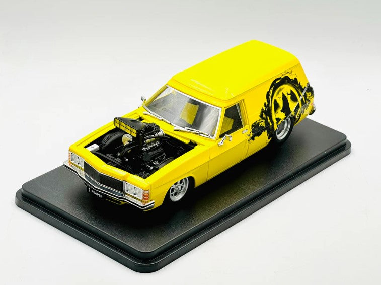 DDA - Holden Blown HJ Panel Van 'Reaper' (Lemon Ice) - 1:24 Scale