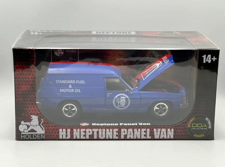 DDA - Holden HJ Panel Van  308 'Neptune Fuel' (Blue/Red) - 1:24 Scale