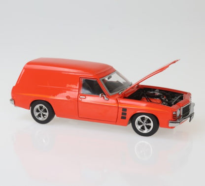 DDA - Holden 1975 HJ Sandman Panel Van (Mandarin Red) - 1:24 Scale