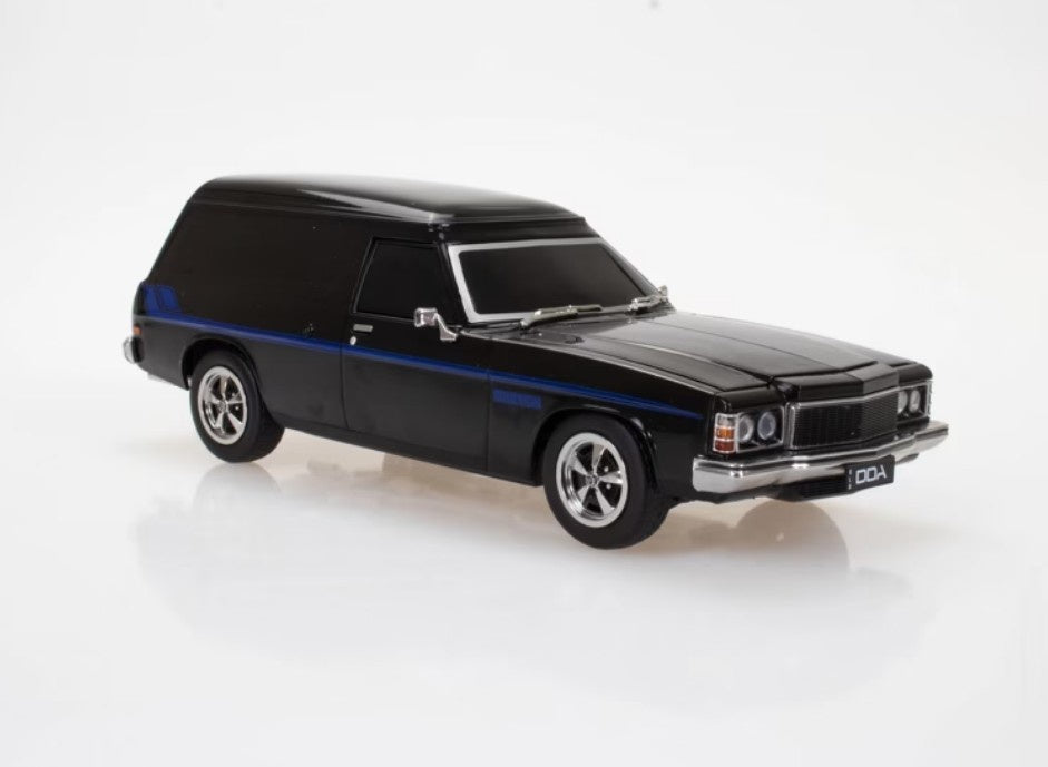 DDA - Holden HX Panel Van (Black) - Light Up - 1:24 Scale