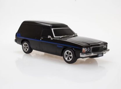 DDA - Holden HX Panel Van (Black) - Light Up - 1:24 Scale