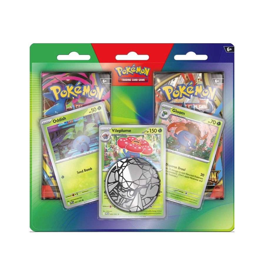 Pokemon TCG - Enhanced 2 Pack Blister (Oddish, Gloom, and Vileplume)