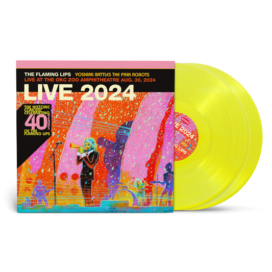 NEW - Flaming Lips (The), Yoshimi Battles The Pink Robots - Live at the Zoo, Oklahoma City, August 30, 2024 (Yellow) LP - 2025 RSD BF