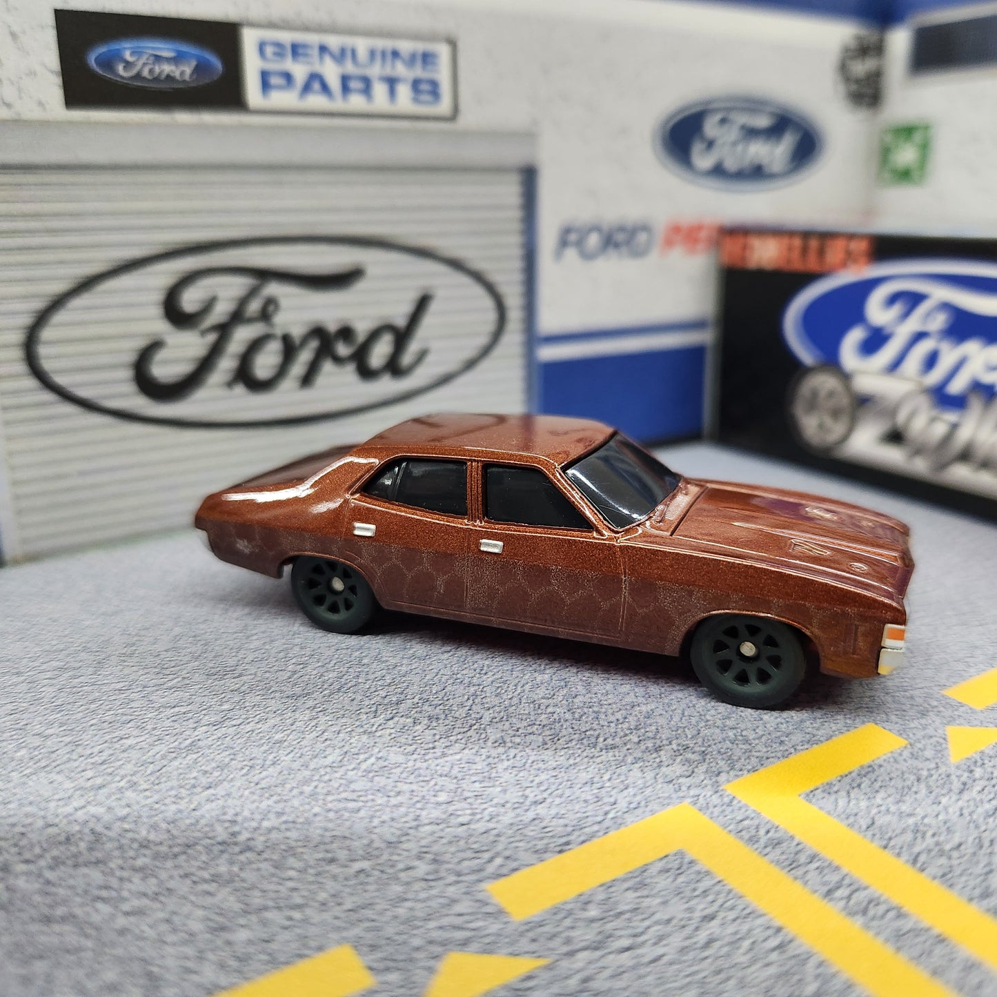 Oz Wheels - RedBellies (R1) - Ford XA Falcon Sedan (Brown) - 1:64 Scale