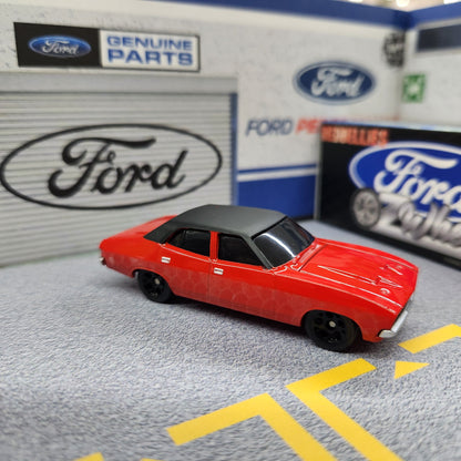 Oz Wheels - RedBellies (R1) - Ford XA Falcon Sedan (Red with Vinyl Roof) - 1:64 Scale