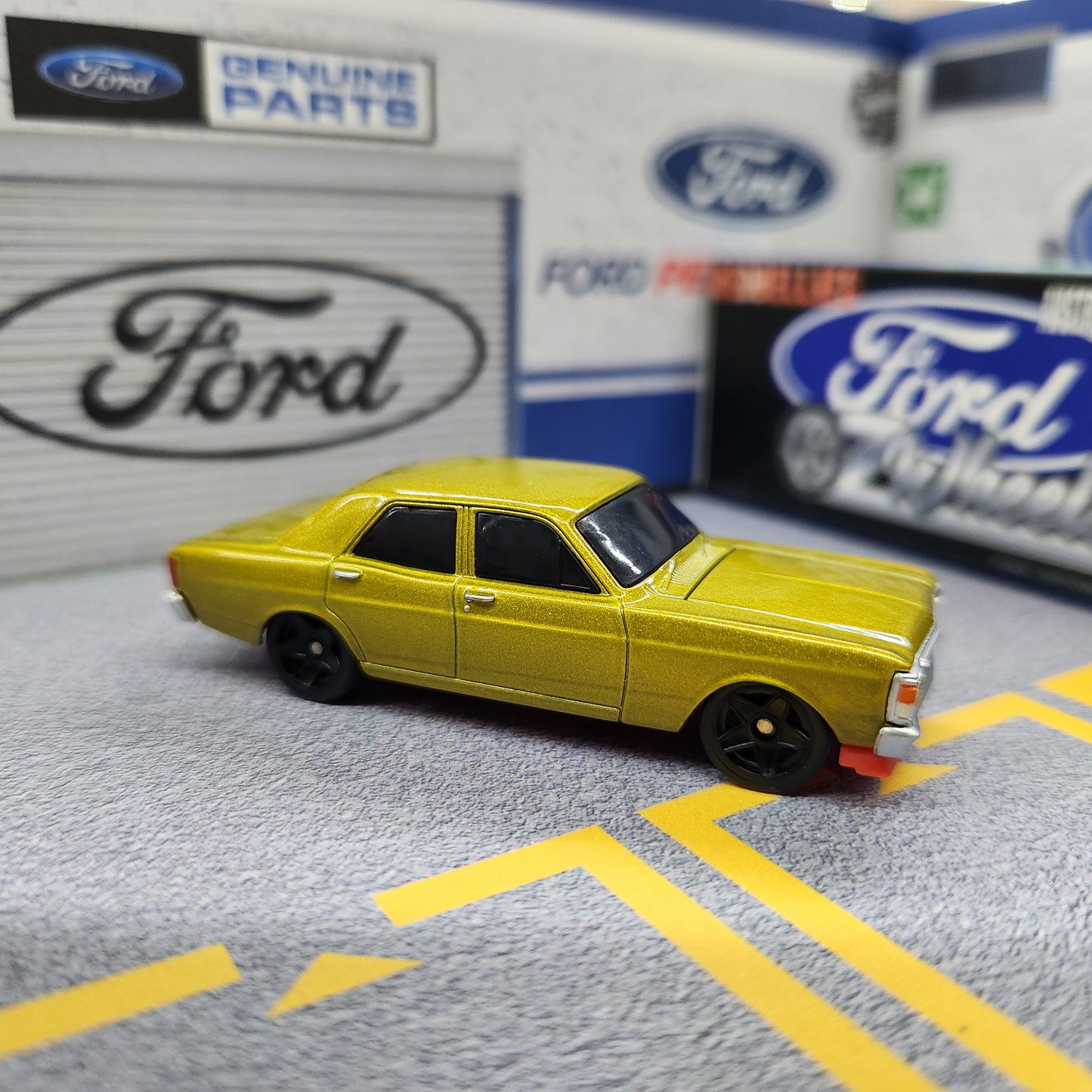 Oz Wheels - RedBellies (R1) - Ford XY Falcon Sedan (Metallic Gold) - 1:64 Scale