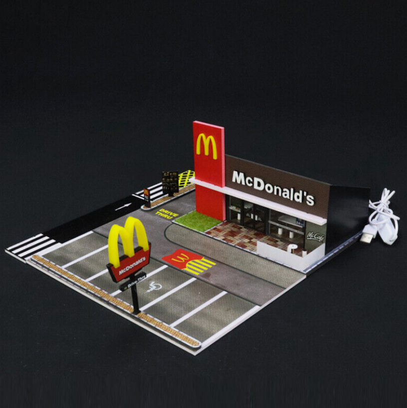 McDonald's Fast Food Diorama Set (Ver.2) - 1:64 Scale