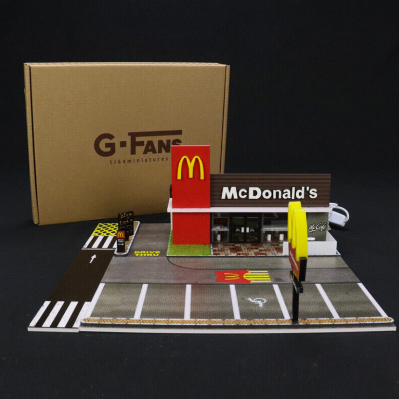 McDonald's Fast Food Diorama Set (Ver.2) - 1:64 Scale