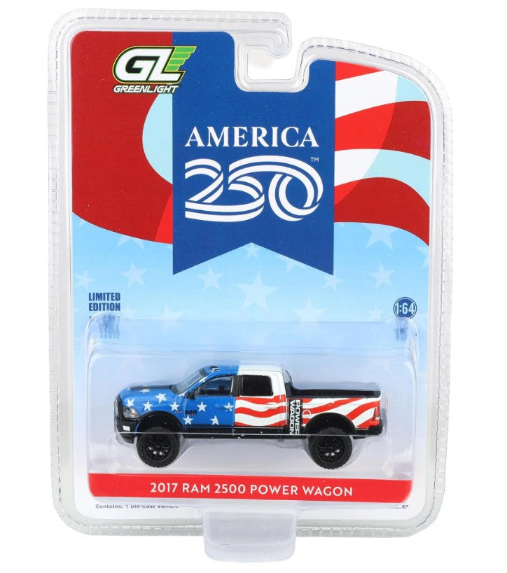 Greenlight - America 250 - 2017 RAM 2500 Power Wagon - 1:64 Scale