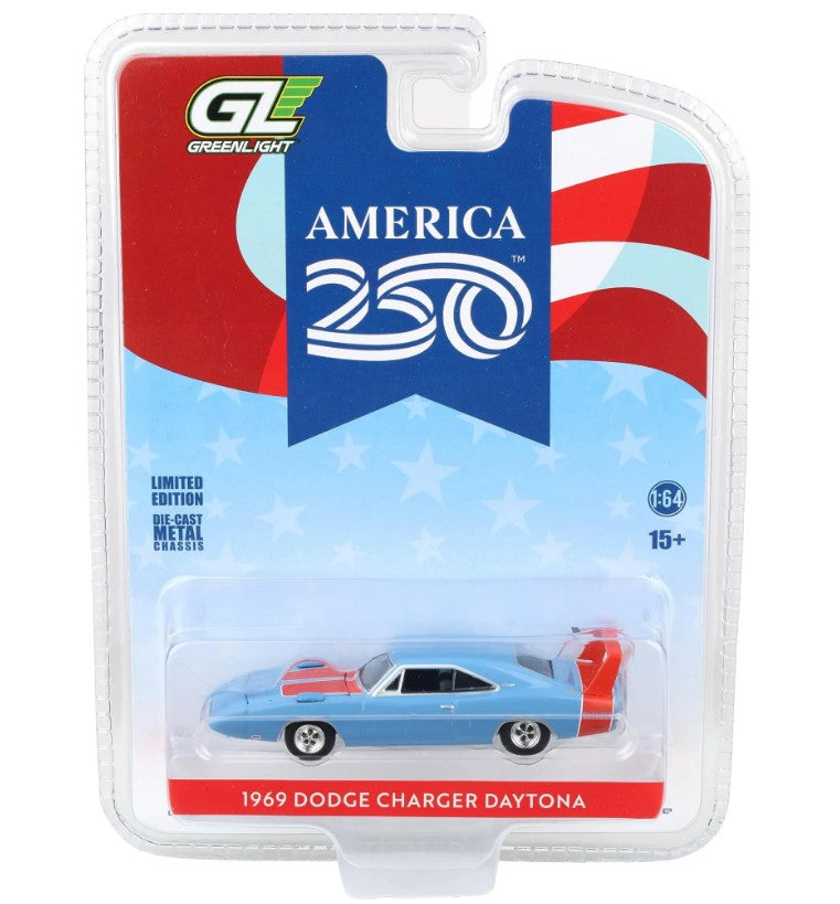 Greenlight - America 250 - 1969 Dodge Charger Daytona - 1:64 Scale