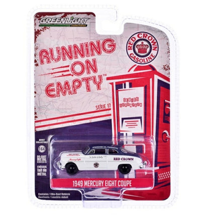 Greenlight - Running On Empty Series 17 - 1949 Mercury Eight Coupe 'Red Crown' - 1:64 Scale
