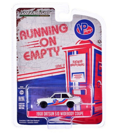 Greenlight - Running On Empty Series 17 - 1968 Datsun Widebody Coupe 'VP Racing Fuels' - 1:64 Scale
