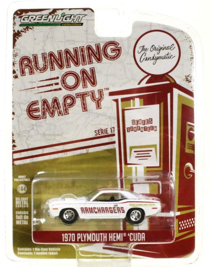 Greenlight - Running On Empty Series 17 - 1970 Plymouth Hemi'Cuda 'Ramchargers' - 1:64 Scale