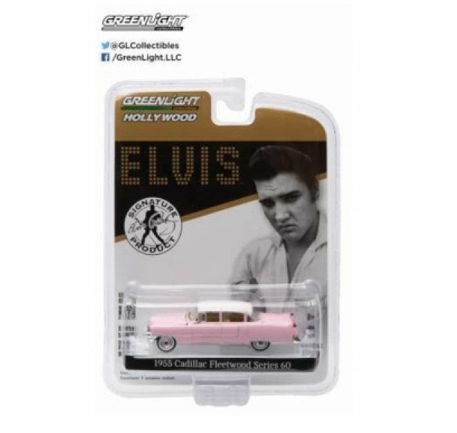 Greenlight - 1955 Cadillac Fleetwood Series 60 'Elvis Presley Pink Cadillac' - 1:64 Scale