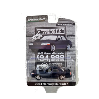 Greenlight - 2003 Mercury Marauder 'Classified Ads' Series (Blue) - 1:64 Scale