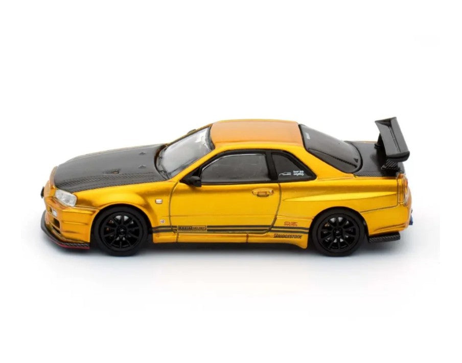 INNO64 - Nissan Skyline GT-R (R34) Top Secret Tokyo Auto Salon (Gold)- 1:64 Scale