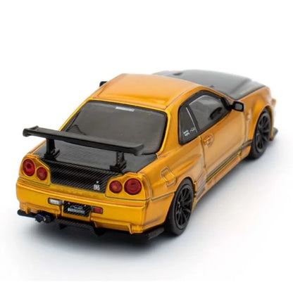 INNO64 - Nissan Skyline GT-R (R34) Top Secret Tokyo Auto Salon (Gold)- 1:64 Scale