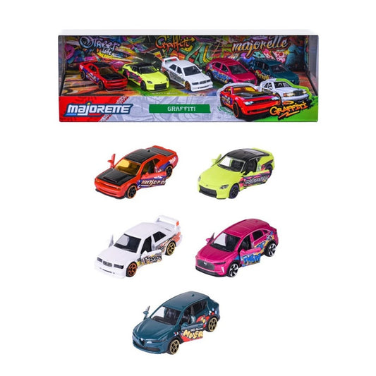 Majorette - 'Graffiti' - 5 Piece Gift Pack (2025) - 1:64 Scale