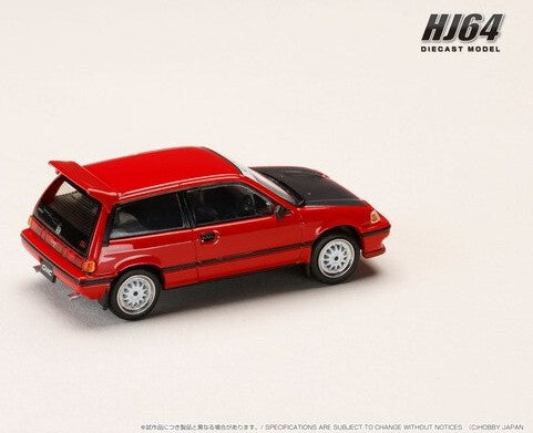 Hobby Japan - Honda Civic (AT) Late Version JDM Street Racer  (Red) - 1:64 Scale