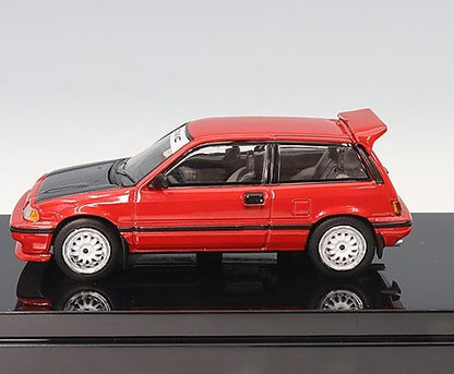 Hobby Japan - Honda Civic (AT) Late Version JDM Street Racer  (Red) - 1:64 Scale
