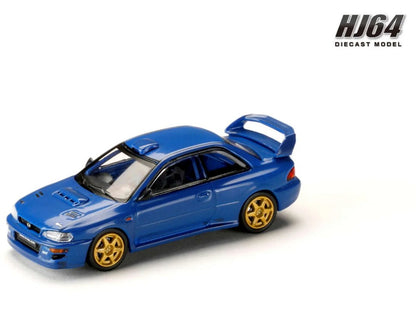 Hobby Japan - Subaru Impreza 22B STI Version (GC8) - Carbon Blue - 1:64 Scale