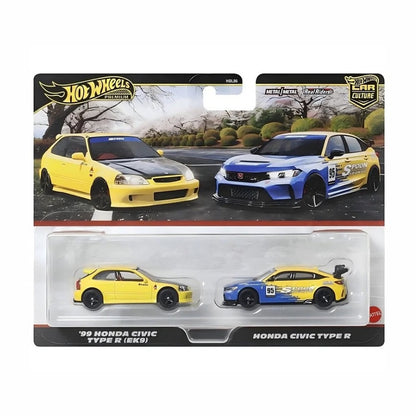Hot Wheels Premium - Car Culture - 2 Pack - '99 Honda Civic Type R (EK9) & Honda Civic Type R 'Spoon'