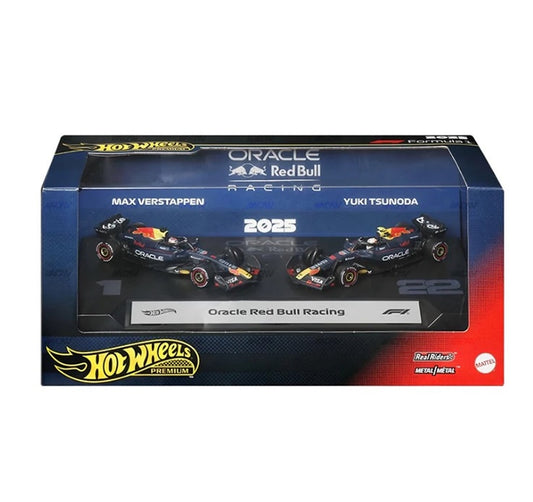 Hot Wheels Premium - 2025 Formula 1 Oracle Red Bull Racing - 2 Pack (Mix 2)