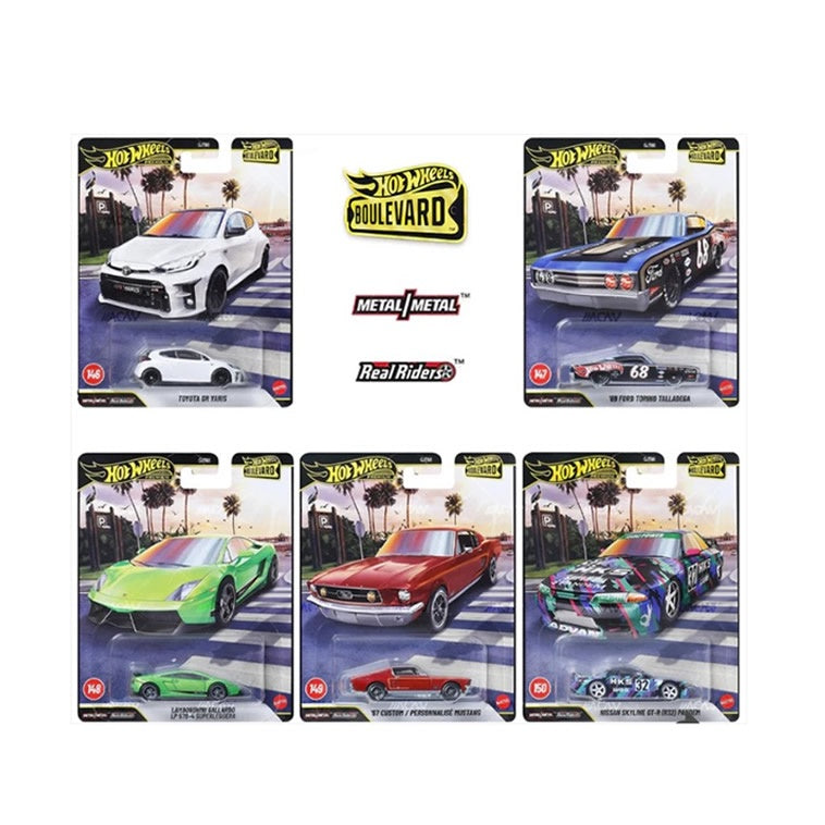 Hot Wheels Premium - Boulevard #146-#150 - Set of 5