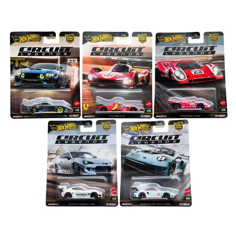 Hot Wheels Premium - Circuit Legends (2025 ) - Set of 5