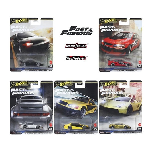 Hot Wheels Premium - Fast & Furious (2025 Mix 4) - Set of 5