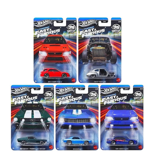 Hot Wheels Silver Series - Fast & Furious: Dream Lineup - Set of 5