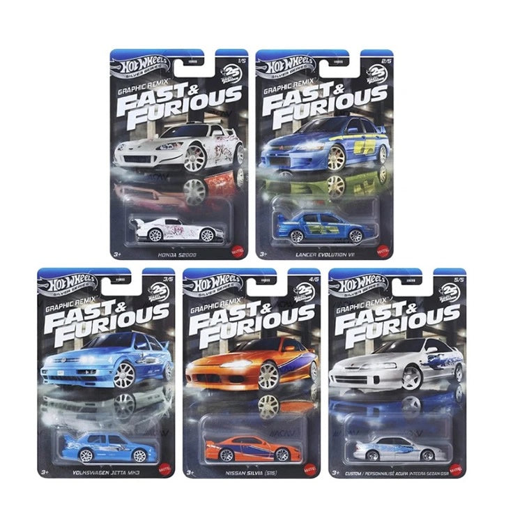 Hot Wheels - Fast & Furious: Graphic Remix - Set of 5