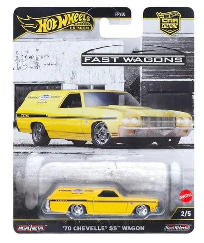 Hot Wheels Premium - Car Culture 'Fast Wagons' - '70 Chevelle SS Wagon
