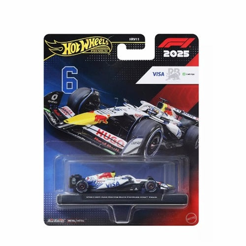 Hot Wheels Premium - 2025 VCARB Racing Bulls F1 Formula 1 Team - #6 Isaac Hadjar