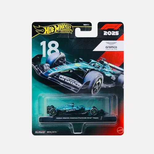 Hot Wheels Premium - 2025 Aston Martin Aramco F1 Formula 1 Team - #18 Lance Stroll