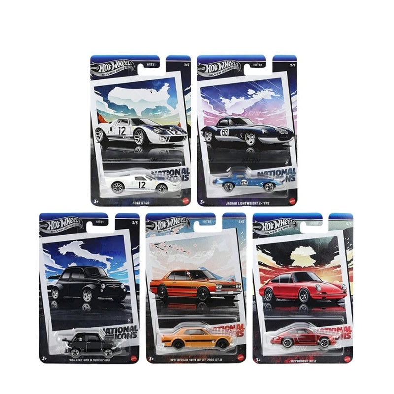 Hot Wheels Silver Series - 'National Icons' - Set of 5