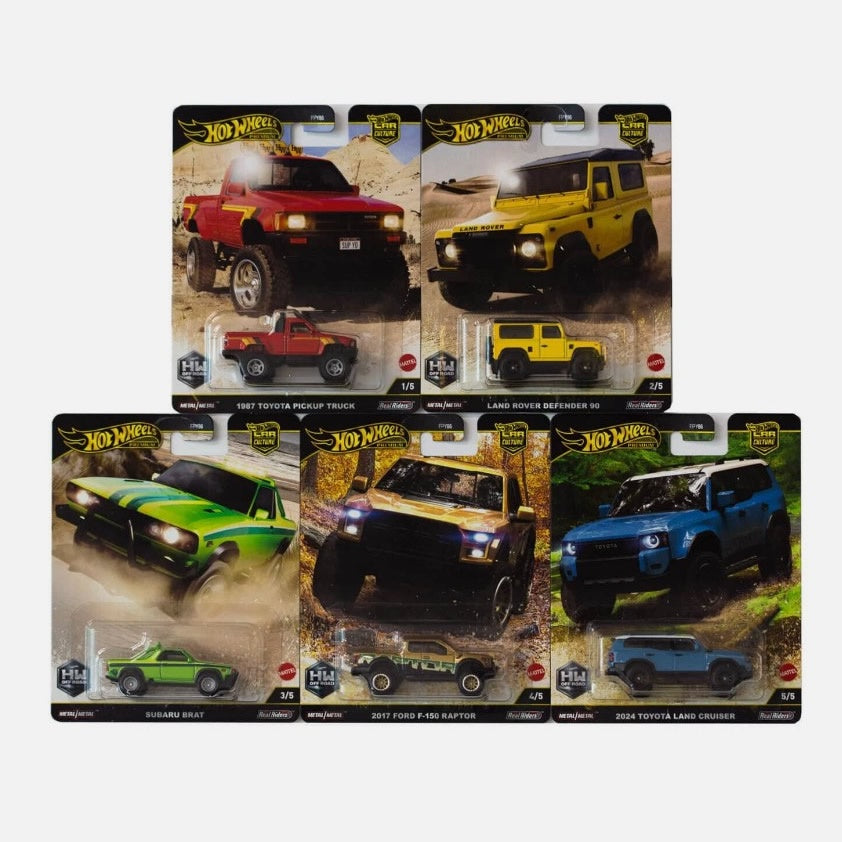 Hot Wheels Premium - Car Culture - 'HW Off Road' - Set of 5 Cars