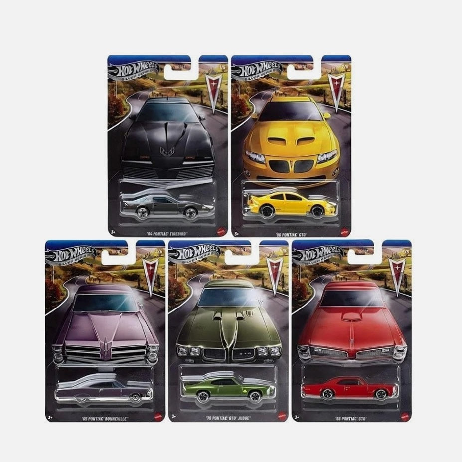 Hot Wheels Silver Series - Pontiac Centennial Celebration - Set of 5