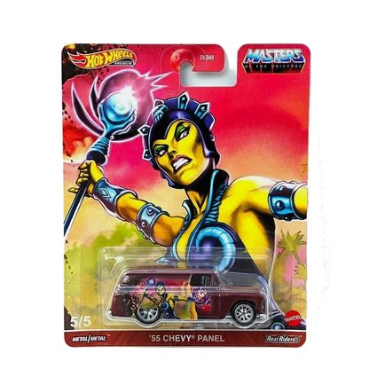 Hot Wheels Premium - Pop Culture (2021 Retro Entertainment) - '55 Chevy Panel 'MOTU Evil-Lyn'